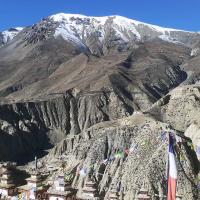 chorten-and-mountain 